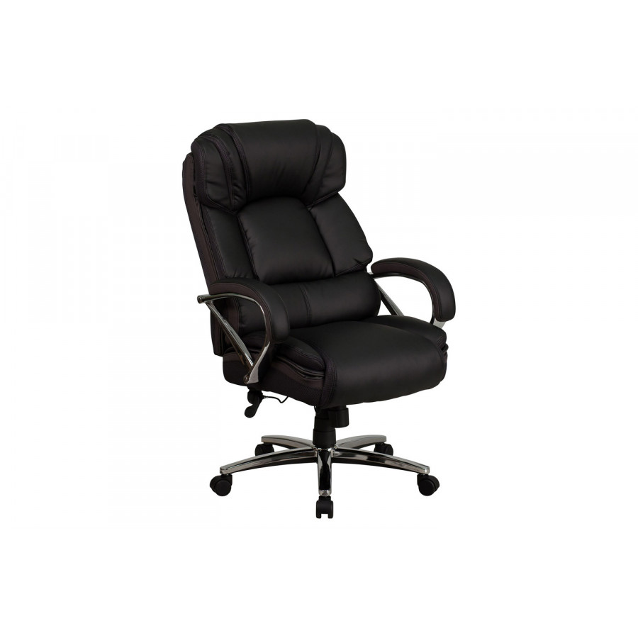 BLNK - HERCULES Series LeatherSoft Executive Swivel Ergonomic Office Chair with Chrome Base and Arms