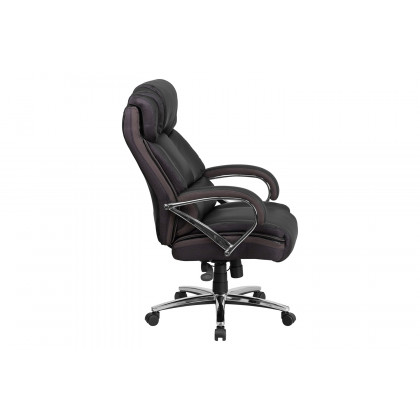 BLNK - HERCULES Series LeatherSoft Executive Swivel Ergonomic Office Chair with Chrome Base and Arms
