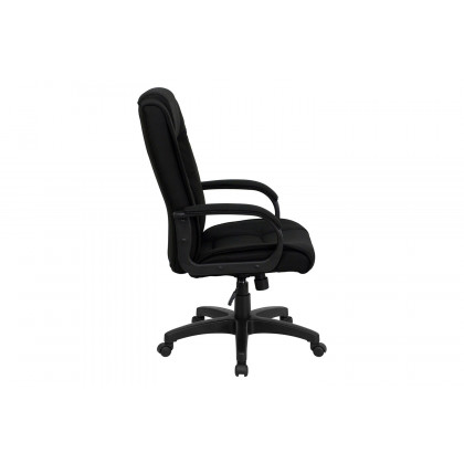 BLNK Jessica Fabric High Back Executive Swivel Office Chair with Arms - Black