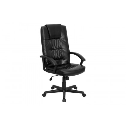 BLNK - Nora LeatherSoft High-Back Executive Swivel Office Chair with Arms