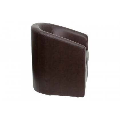 BLNK - Lauren LeatherSoft Barrel-Shaped Guest Chair with Front Panel