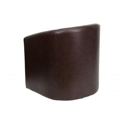 BLNK - Lauren LeatherSoft Barrel-Shaped Guest Chair with Front Panel
