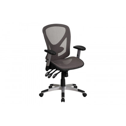 BLNK - Sam Mid-Back Mesh Multifunction Executive Swivel Ergonomic Office Chair with Adjustable Arms