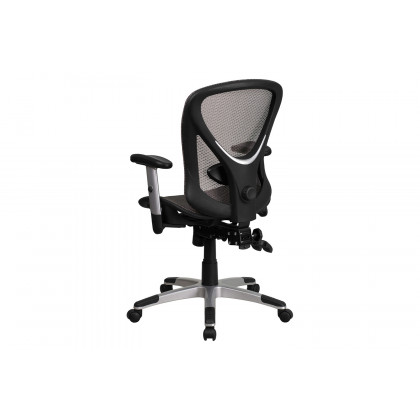 BLNK - Sam Mid-Back Mesh Multifunction Executive Swivel Ergonomic Office Chair with Adjustable Arms