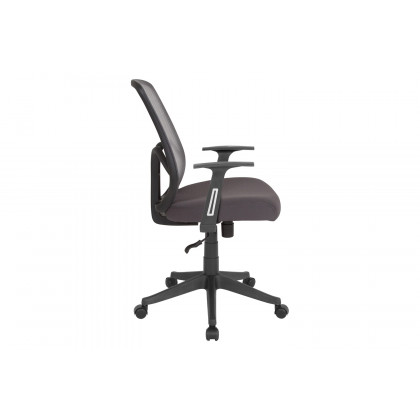 BLNK Salerno Series High-Back Black Mesh Office Chair - Dark Gray, with Arms