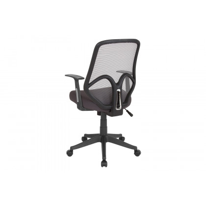 BLNK Salerno Series High-Back Black Mesh Office Chair - Dark Gray, with Arms