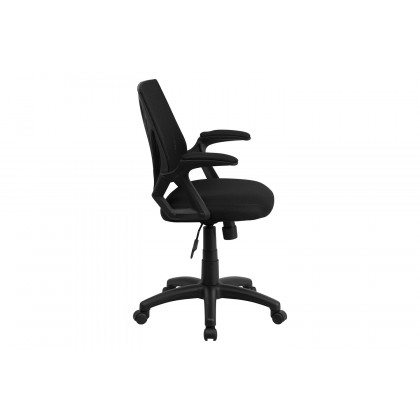 BLNK Sam Mid-Back Mesh Swivel Task Office Chair with Open Arms - Fabric