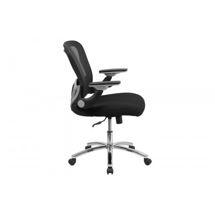 BLNK - Sam Mid-Back Mesh Executive Swivel Ergonomic Office Chair with Height Adjustable Flip-Up Arms