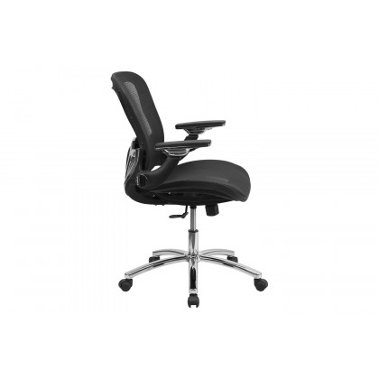 BLNK - Sam Mid-Back Mesh Executive Swivel Ergonomic Office Chair with Synchro-Tilt and Height Adjustable Flip-Up Arms
