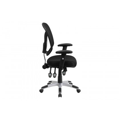 BLNK - Sam Mid-Back Mesh Multifunction Swivel Ergonomic Task Office Chair with Adjustable Arms