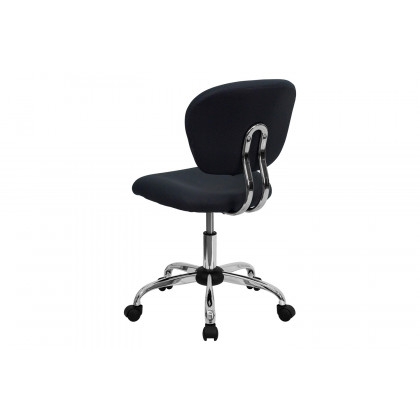 BLNK Beverly Mid-Back Mesh Padded Swivel Task Office Chair with Chrome Base - Gray