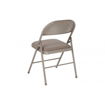BLNK HERCULES Series Vinyl Double Braced Folding Chair - Gray
