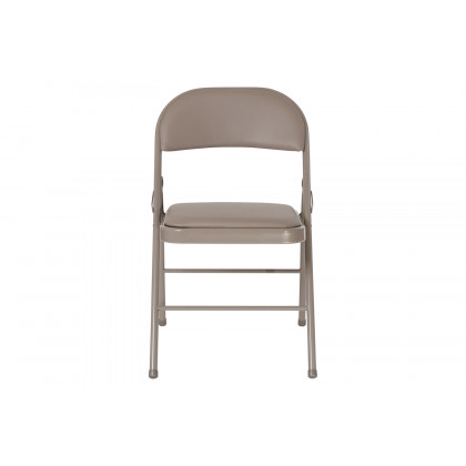 BLNK HERCULES Series Vinyl Double Braced Folding Chair - Gray