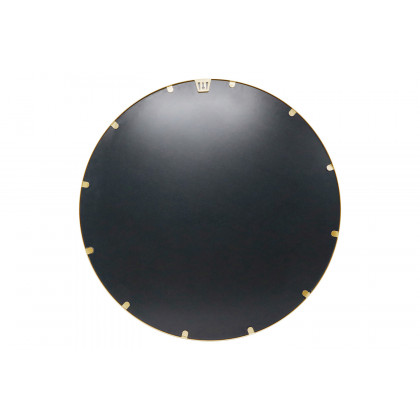 BLNK Julianne Style 2 Round Metal Framed Wall Mirror - Gold, 20"D