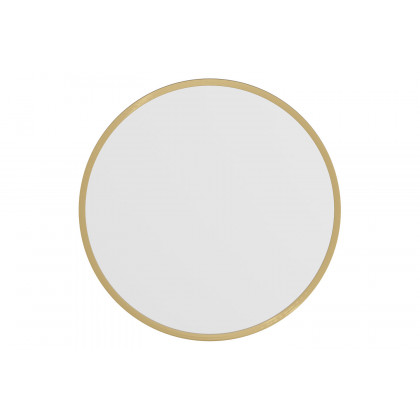 BLNK Julianne Style 2 Round Metal Framed Wall Mirror - Gold, 20"D