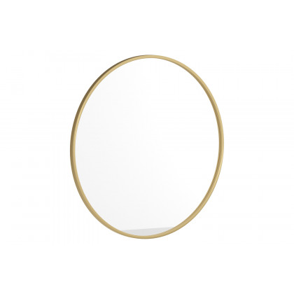 BLNK Julianne Style 2 Round Metal Framed Wall Mirror - Gold, 30"D