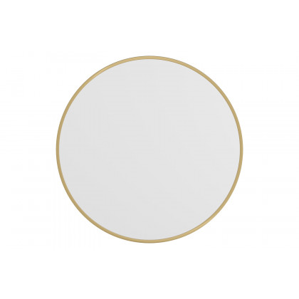 BLNK Julianne Style 2 Round Metal Framed Wall Mirror - Gold, 30"D