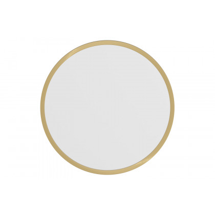 BLNK Julianne Style 2 Round Metal Framed Wall Mirror - Gold, 16"D