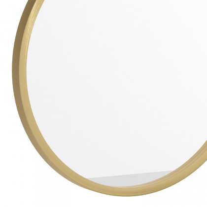 BLNK Julianne Style 2 Round Metal Framed Wall Mirror - Gold, 16"D