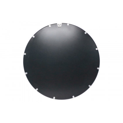 BLNK Julianne Style 2 Round Metal Framed Wall Mirror - Silver, 36"D
