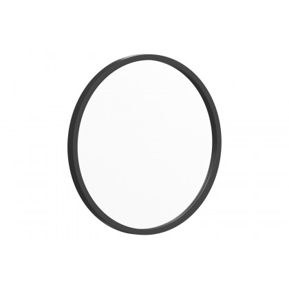 BLNK Julianne Style 2 Round Metal Framed Wall Mirror - Black, 16"D