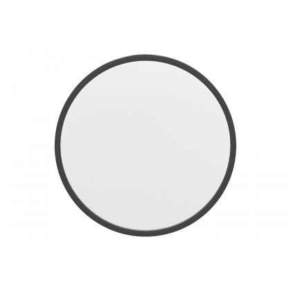 BLNK Julianne Style 2 Round Metal Framed Wall Mirror - Black, 16"D