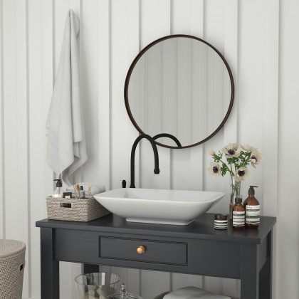 BLNK - Jennifer Round Metal Framed Wall Mirror