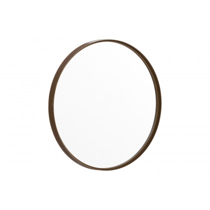 BLNK Jennifer Round Metal Framed Wall Mirror - Bronze