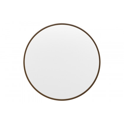 BLNK Jennifer Round Metal Framed Wall Mirror - Bronze