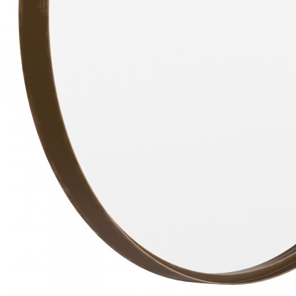 BLNK Jennifer Round Metal Framed Wall Mirror - Bronze