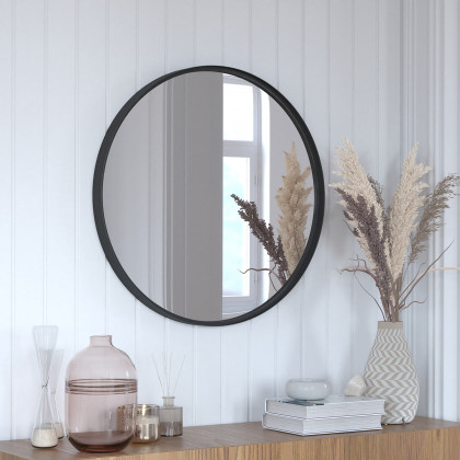 BLNK - Jennifer Round Metal Framed Wall Mirror