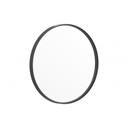 BLNK Jennifer Round Metal Framed Wall Mirror - Black