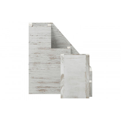 BLNK Comerford Wooden Organizer Set 3 Piece - Whitewashed