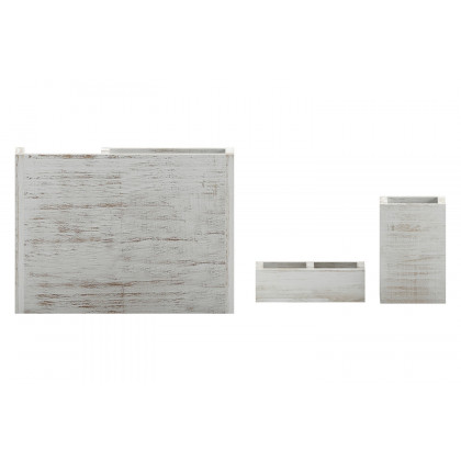 BLNK Comerford Wooden Organizer Set 3 Piece - Whitewashed