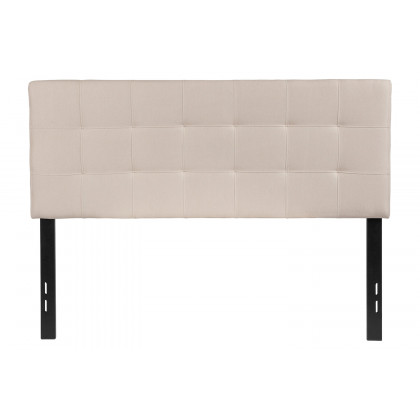 BLNK Bedford Fabric Tufted Upholstered Headboard - Beige, Full Size