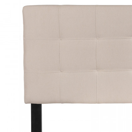 BLNK Bedford Fabric Tufted Upholstered Headboard - Beige, Full Size