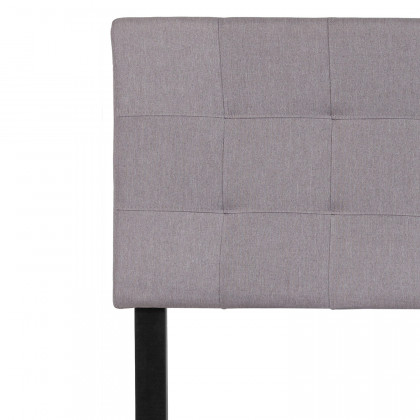 BLNK Bedford Fabric Tufted Upholstered Headboard - Light Gray, Full Size