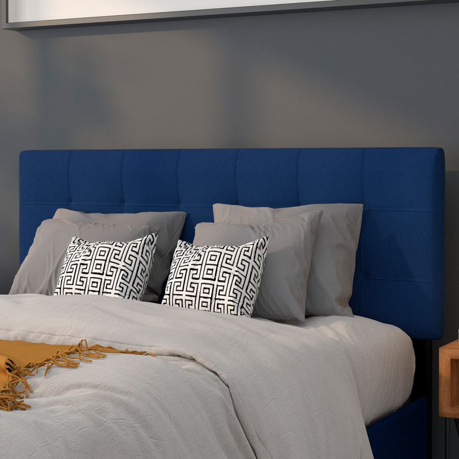BLNK Bedford Fabric Tufted Upholstered Headboard - Navy, Full Size