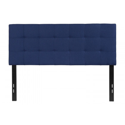 BLNK Bedford Fabric Tufted Upholstered Headboard - Navy, Full Size