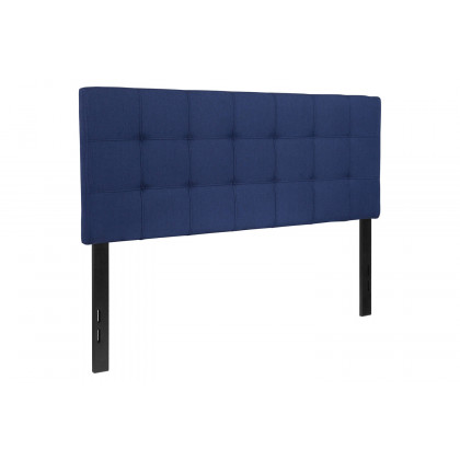 BLNK Bedford Fabric Tufted Upholstered Headboard - Navy, Full Size