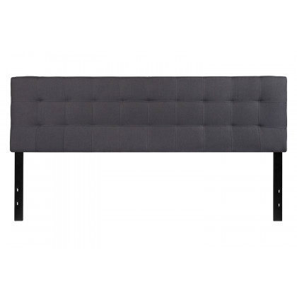 BLNK Bedford Fabric Tufted Upholstered Headboard - Dark Gray, King Size