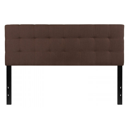 BLNK Bedford Fabric Tufted Upholstered Headboard - Dark Brown, Queen Size