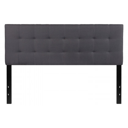 BLNK Bedford Fabric Tufted Upholstered Headboard - Dark Gray, Queen Size