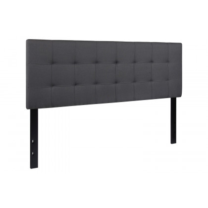 BLNK Bedford Fabric Tufted Upholstered Headboard - Dark Gray, Queen Size