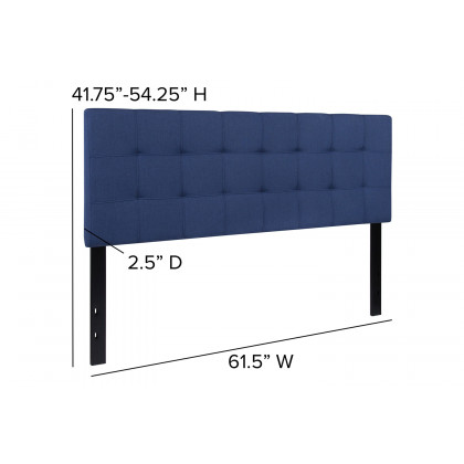 BLNK Bedford Fabric Tufted Upholstered Headboard - Navy, Queen Size