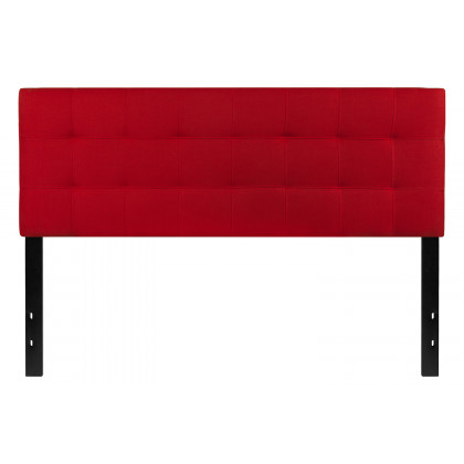 BLNK Bedford Fabric Tufted Upholstered Headboard - Red, Queen Size