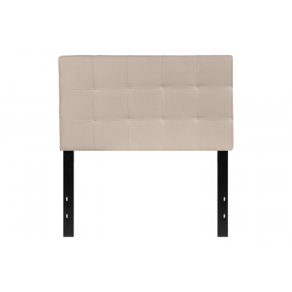 BLNK Bedford Fabric Tufted Upholstered Headboard - Beige, Twin Size