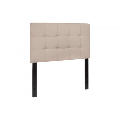 BLNK Bedford Fabric Tufted Upholstered Headboard - Beige, Twin Size