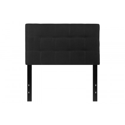 BLNK Bedford Fabric Tufted Upholstered Headboard - Black, Twin Size