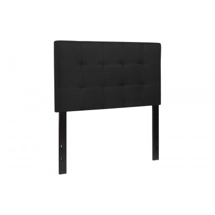 BLNK Bedford Fabric Tufted Upholstered Headboard - Black, Twin Size